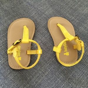 yellow sandals for baby girl